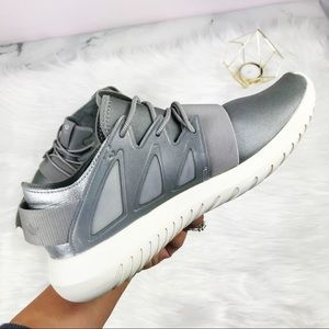 Adidas Tubular Gray metallic Casual Shoes